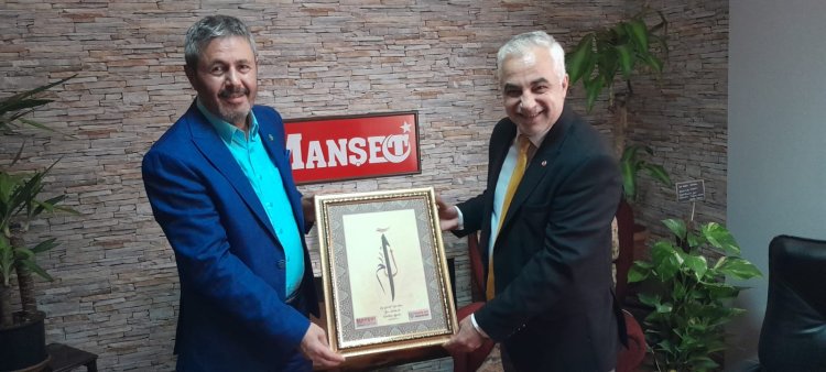 Esnaf ve Sanatkarlar Odası Başkanı İbrahim Işık Anadolu'da Manşet Gazetemize ziyaret