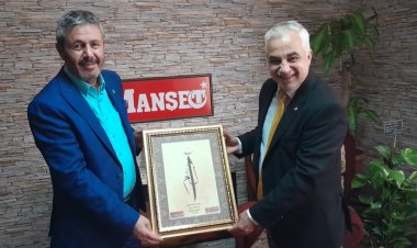 Esnaf ve Sanatkarlar Odası Başkanı İbrahim Işık Anadolu'da Manşet Gazetemize ziyaret