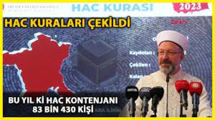 2023 hac kura sonuçları açıklandı