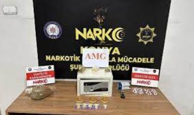 Konya'da çelik kasa içinde uyuşturucu ele geçirildi