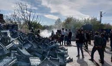 Konya'da sebze halindeki yangın!