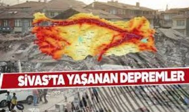 Sivas'ta 4,3 büyüklüğünde deprem