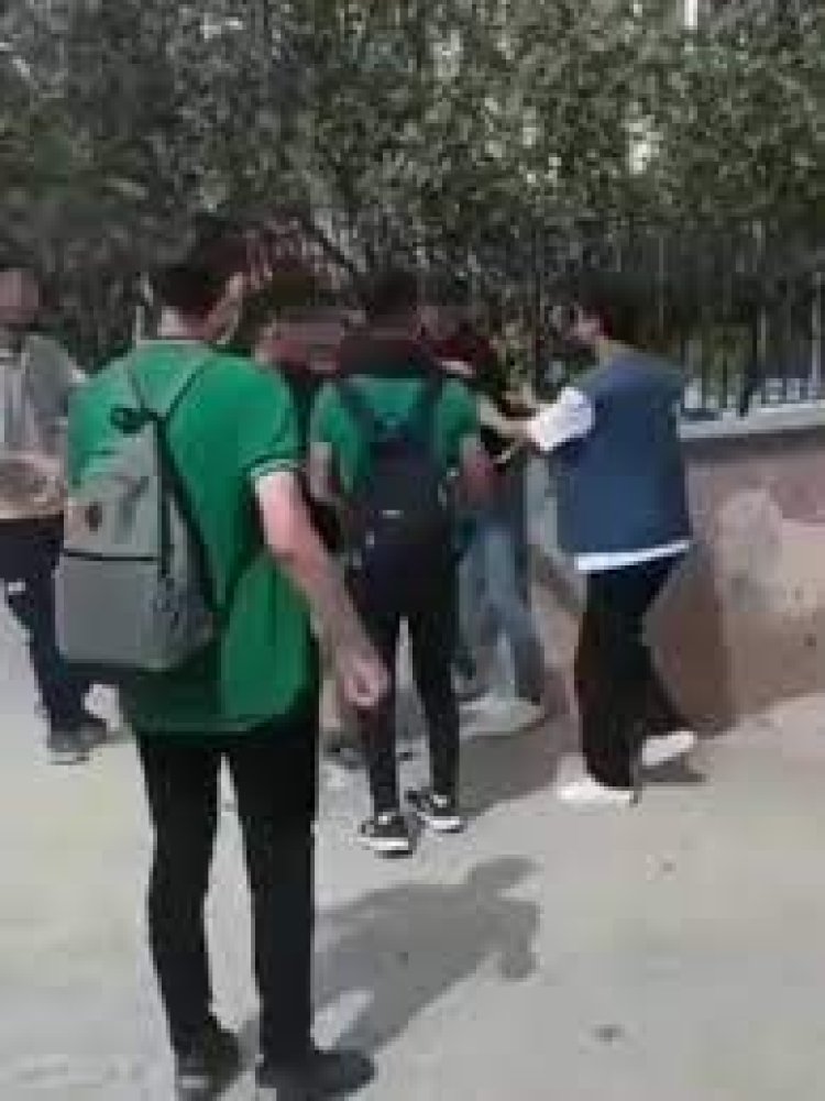 Konevi lisesinde Öğrenci kavgası