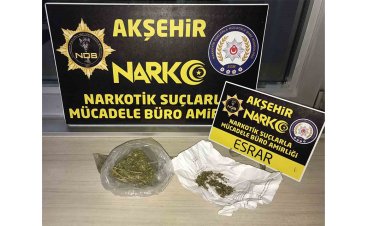Akşehir'de uyuşturucu operasyonlarında 6 kişi gözaltına alındı