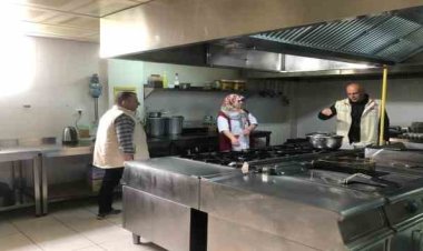 Beyşehir'de kafeterya, büfe, yemekhaneler denetlendi