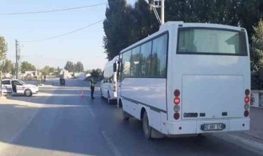 Konya'da jandarma trafikten yaz denetimi