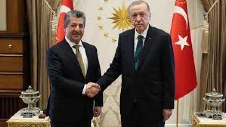 Erdoğan, Barzani’yi kabul etti