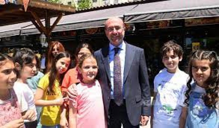 Pekyatırmacı Trafik Eğitim Parkı’nda çocuklarla bir araya geldi