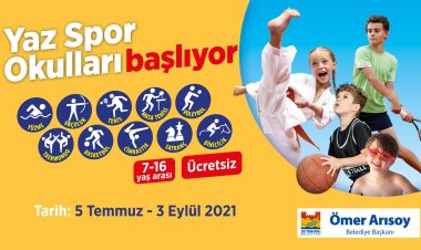 Yaz döneminde spor okulları  genç ve çocukların hizmetinde