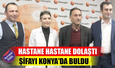 Kerküklü hasta, şifayı Konya'da buldu