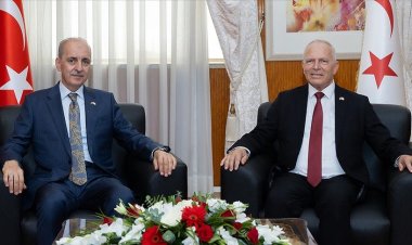 TBMM Başkanı Kurtulmuş KKTC Cumhuriyet  Meclisi Başkanı Zorlu Töre ile görüştü