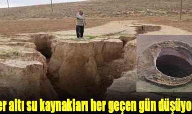 Su kaynakları düşüyor