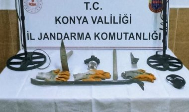 Konya'da define avcılarına suçüstü !..