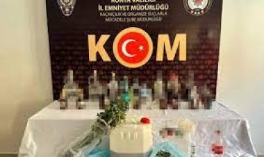 40 litre sahte içki ele geçirildi