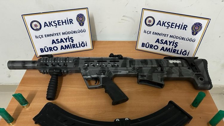 Konya'da ruhsatsız av tüfeğiyle ateş açan alkollü sürücü gözaltına alındı
