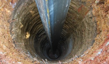 Suya ulaşmak için 450 metre sondaj yapılıyor