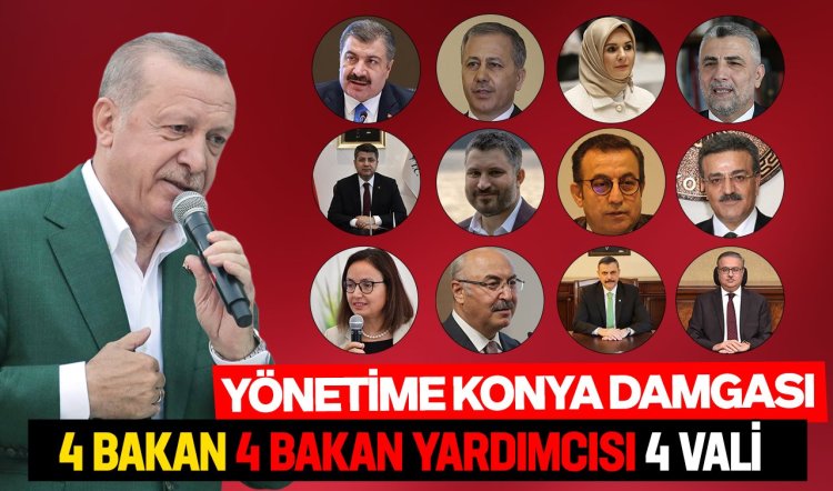 Yönetime Konya damgası