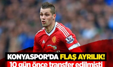 Konyaspor'da flaş ayrılık