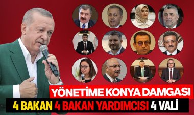 Yönetime Konya damgası