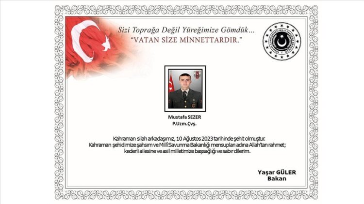 Pençe-Kilit Operasyonu bölgesinde 5 ASKERİMİZ ŞEHİT OLDU