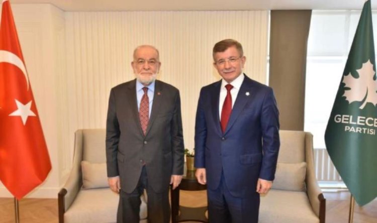 Karamollaoğlu ve Davutoğlu'ndan  yerel seçimlerde 'iş birliği'