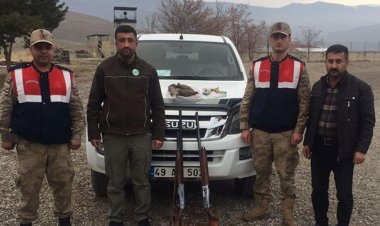 Konya'da yasa dışı avlanan 2 kişiye ceza