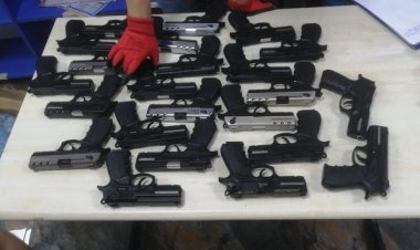 Konya'da düzenlenen operasyonda 5 tabanca ele geçirildi