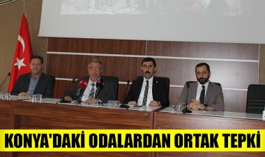 Konya'daki odalardan ortak tepki