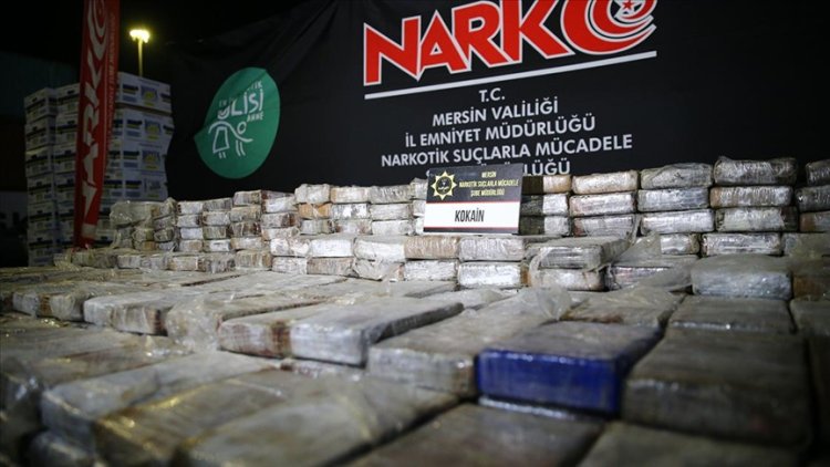 Mersin Limanı'nda 610 kilogram kokain ele geçirildi