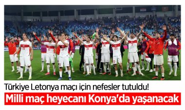 A Milli Takım, Letonya maçı hazırlıklarına Konya'da bitirdi