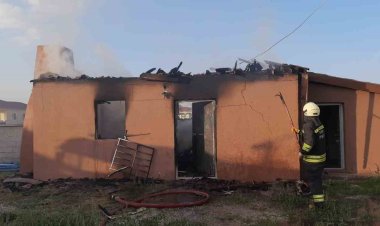 Konya’da aşhane çıkan yangında kullanılamaz hale geldi