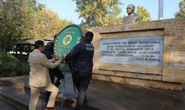 Konya şeker çalışanları Atatürk’ü andı