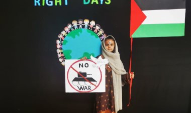 Konya'da çocuklar 'savaşa hayır' dedi