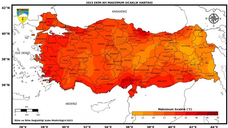 53 yılın en sıcak 7’nci ekim ayını yaşadı