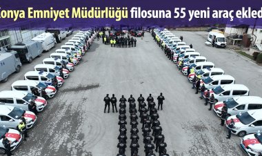 Emniyet Müdürlüğü filosuna 55 yeni araç ekledi