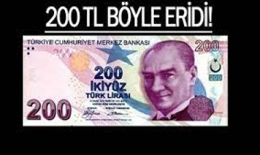 En büyük paramız 200 TL 14 yılda mum gibi eridi.