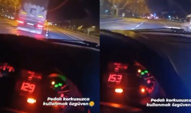 153 kilometre hız yapıp makas attı paylaşımıyla pes dedirtti