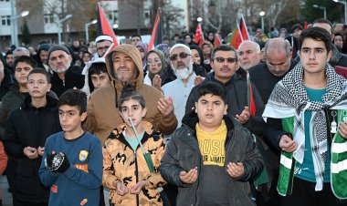 Konya'da Filistin’e destek yürüyüşü