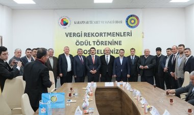 Karapınar'da vergi rekortmenleri onurlandırıldı