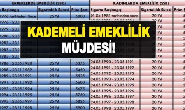 Kademeli Emeklilik geliyor