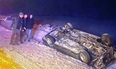 Otomobil şarampole devrildi: 4 yaralı