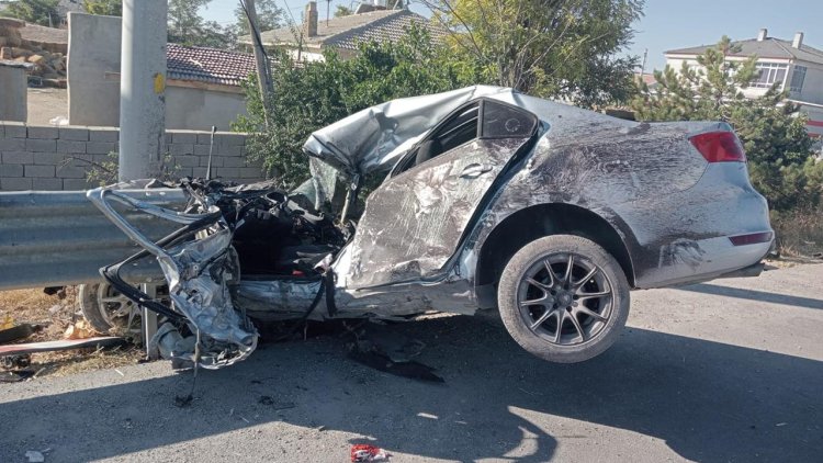 Aksaray- Konya kara yolunda otomobil takla attı: 1 ölü, 3 yaralı