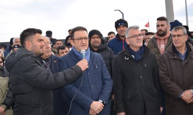 Bektaş’tan, Eti Alüminyum işçilerine destek