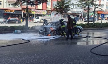 LPG’li otomobil alev topuna döndü