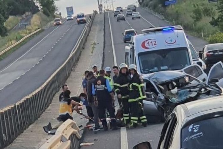 TEKİRDAĞ YAKINLARINDA TRAFİK KAZASI