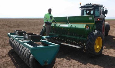 Kulu’da ilk defa alternatif ürün olarak anason ekildi