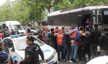 1 MAYIS GÖZALTILARINA TEPKİLER...