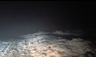 Derbent’e  lapa lapa kar yağdı!