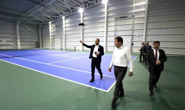 Konya’nın en büyük kapalı tenis kortu tamamlandı