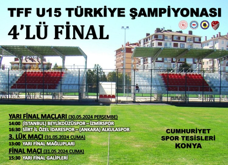 U15 TÜRKİYE ŞAMPİYONASI 4’LÜ FİNAL KURALARI ÇEKİLDİ!